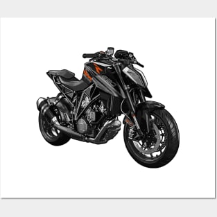 Super Duke 1290 Bike Illustration Posters and Art